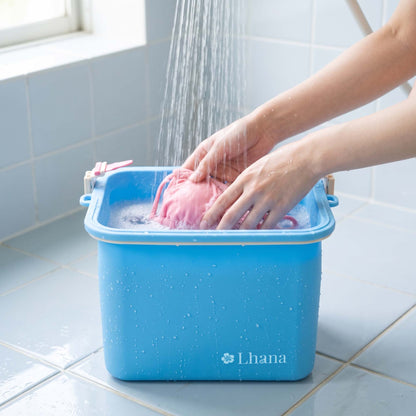 Lhana 防水シリコンバッグ ブルー 洗濯